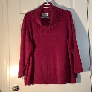Lauren Brooke Women’s Plus Cowl Neck Sweater